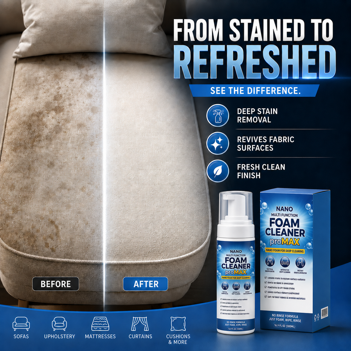 Nano Foam Cleaner Pro MAX – Deep Clean for Car & Home
