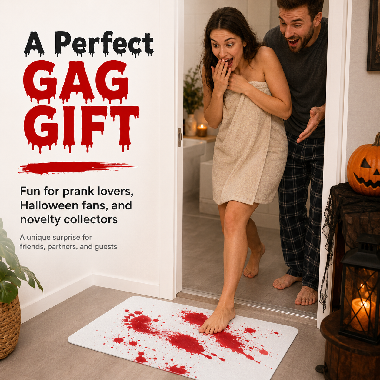 🩸👣 Bloody Bath Mat – Watch the Red Appear, Then Vanish Like Magic