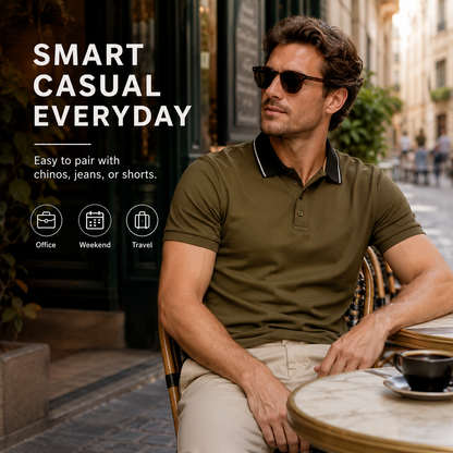 Limited Time Offer 49% OFF Today!-2-Pack Premium Men's Crocodile Polo Shirts