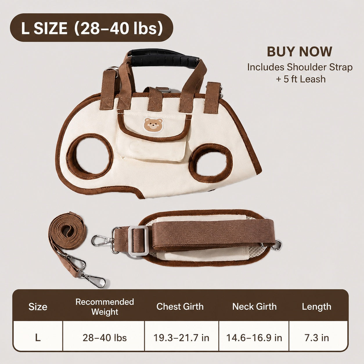 The Ultimate Hands-Free Pet Carrier|Comfortable Support For Every Adventure