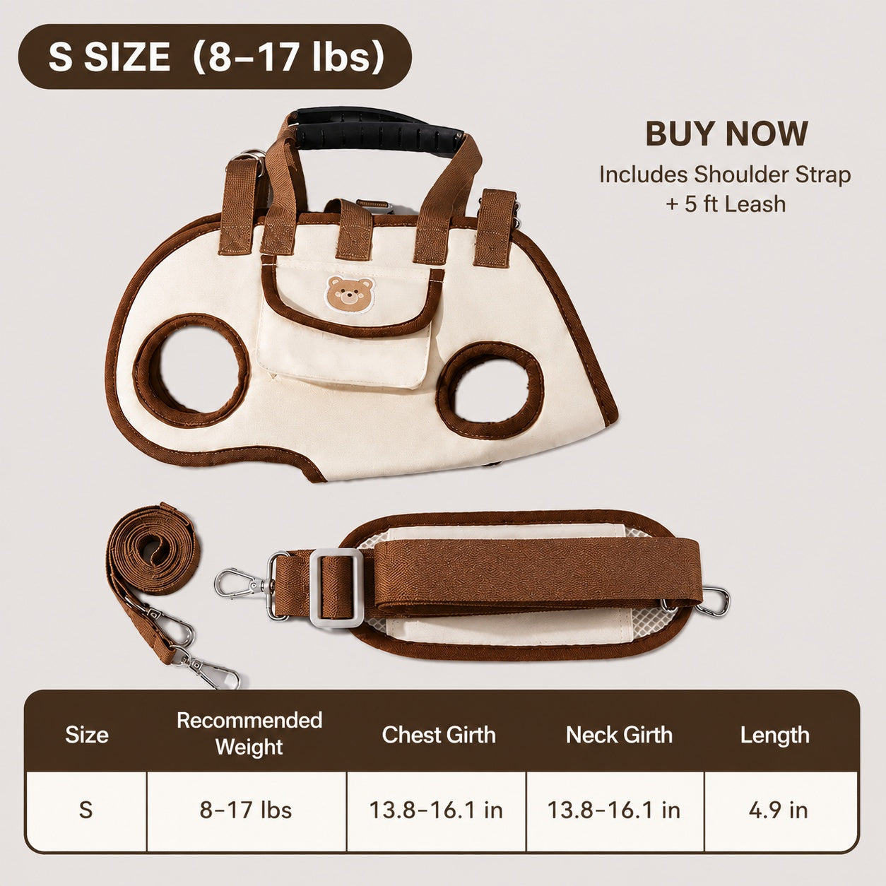 The Ultimate Hands-Free Pet Carrier|Comfortable Support For Every Adventure