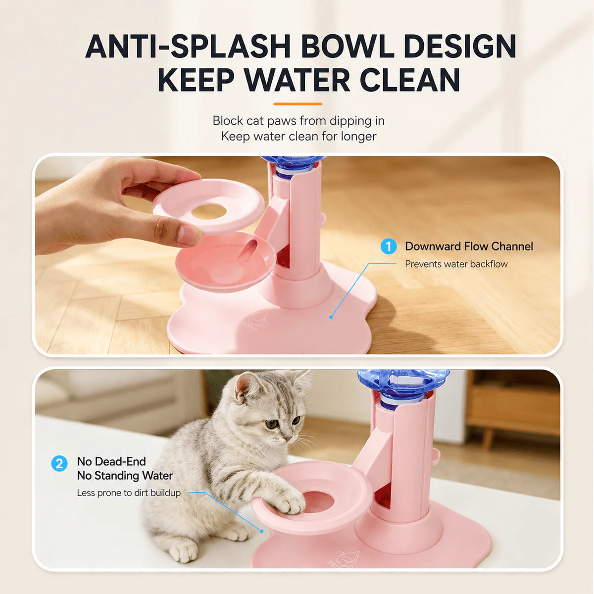 Gravity Cat Water Dispenser Stand