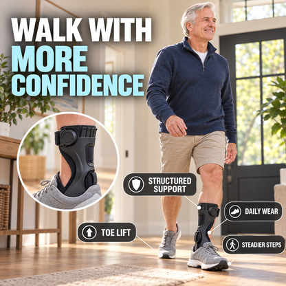 🦶 Toe Lift Foot Support Brace – Ankle Stabilizer for Drop Foot, Walking Assist & Daily Mobility ✨