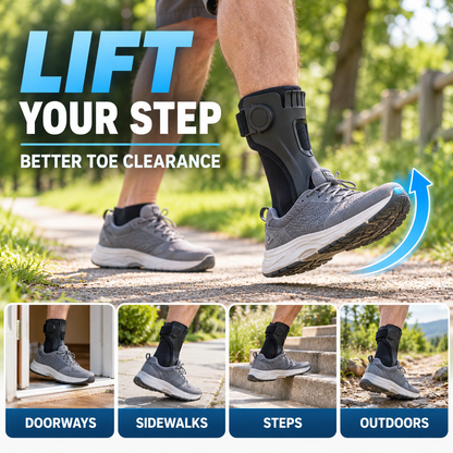 🦶 Toe Lift Foot Support Brace – Ankle Stabilizer for Drop Foot, Walking Assist & Daily Mobility ✨
