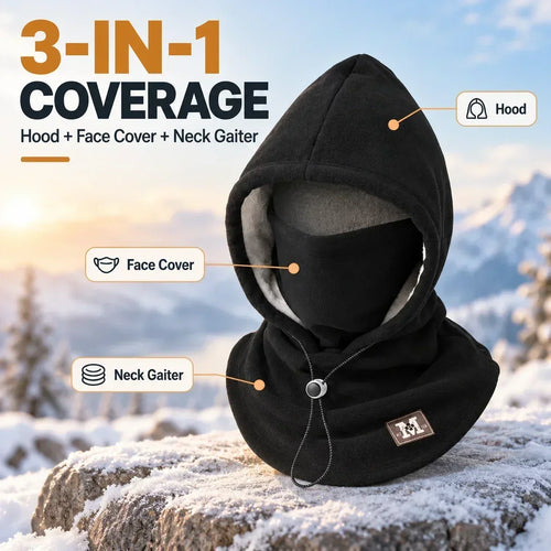 🔥Limited Time 49% OFF🔥Winter Fleece Balaclava Hood – 3-in-1 Face & Neck Gaiter