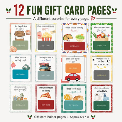 🔥 LIMITED-TIME 50% OFF — Holographic Christmas Gift Card Booklet