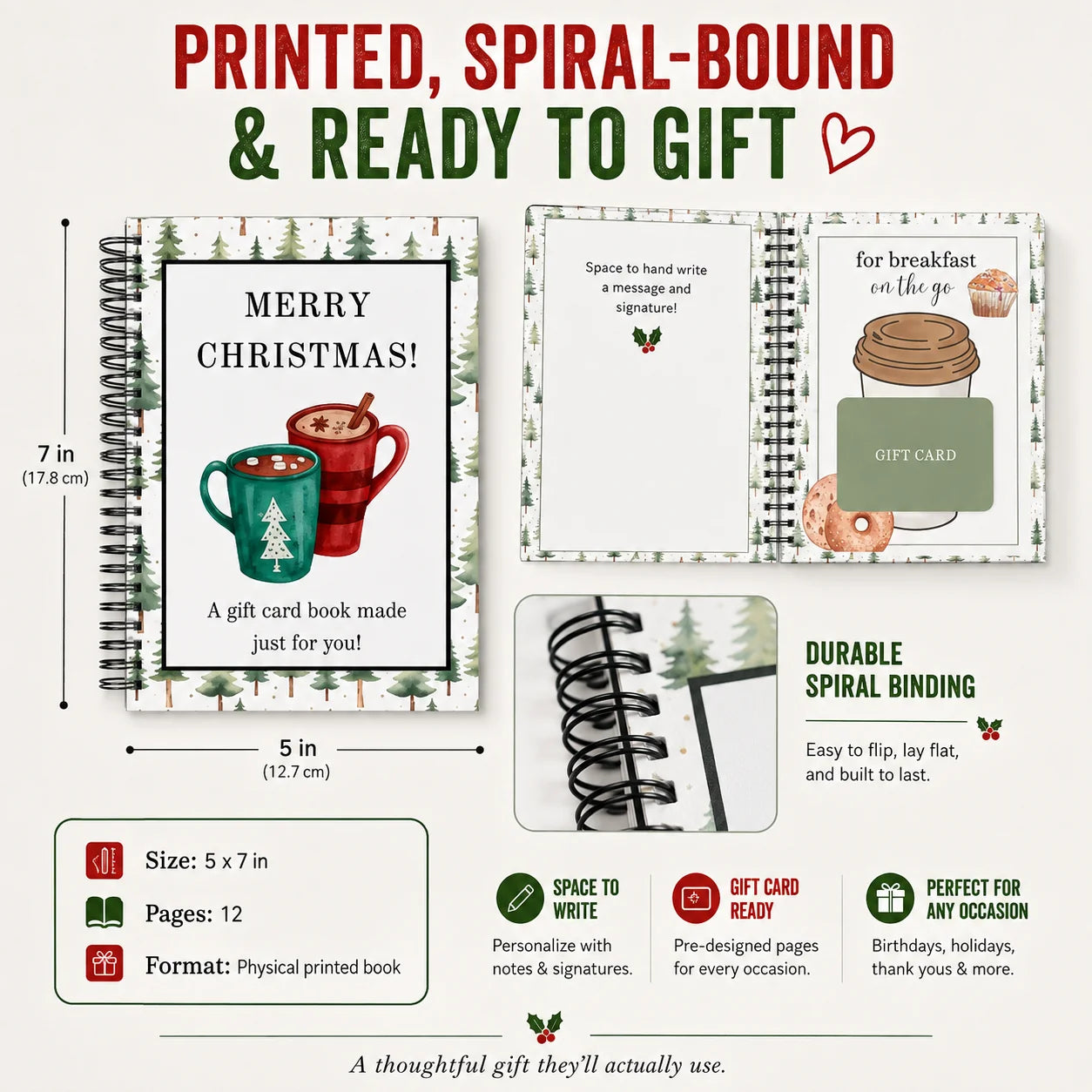 🔥 LIMITED-TIME 50% OFF — Holographic Christmas Gift Card Booklet