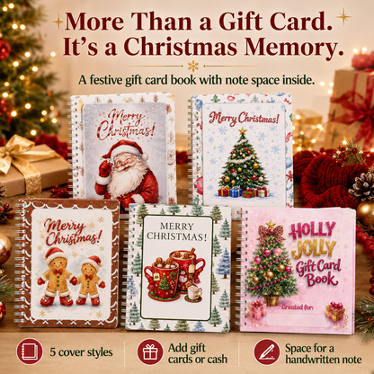 🔥 LIMITED-TIME 50% OFF — Holographic Christmas Gift Card Booklet