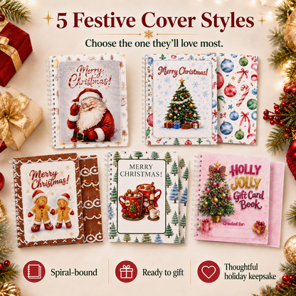 🔥 LIMITED-TIME 50% OFF — Holographic Christmas Gift Card Booklet