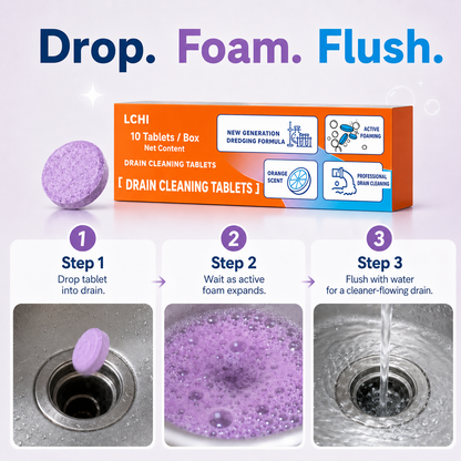 LCHI Active Foam Drain Cleaning Tablets