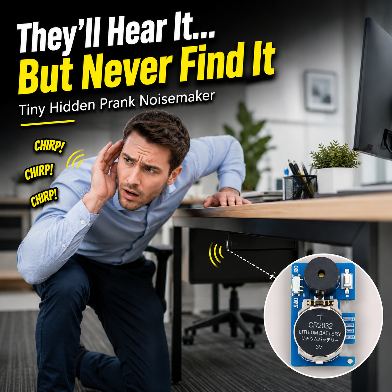🔥Hot Save on the last day| They’ll Hear It But Never Find It – Hidden Cricket Prank Noisemaker