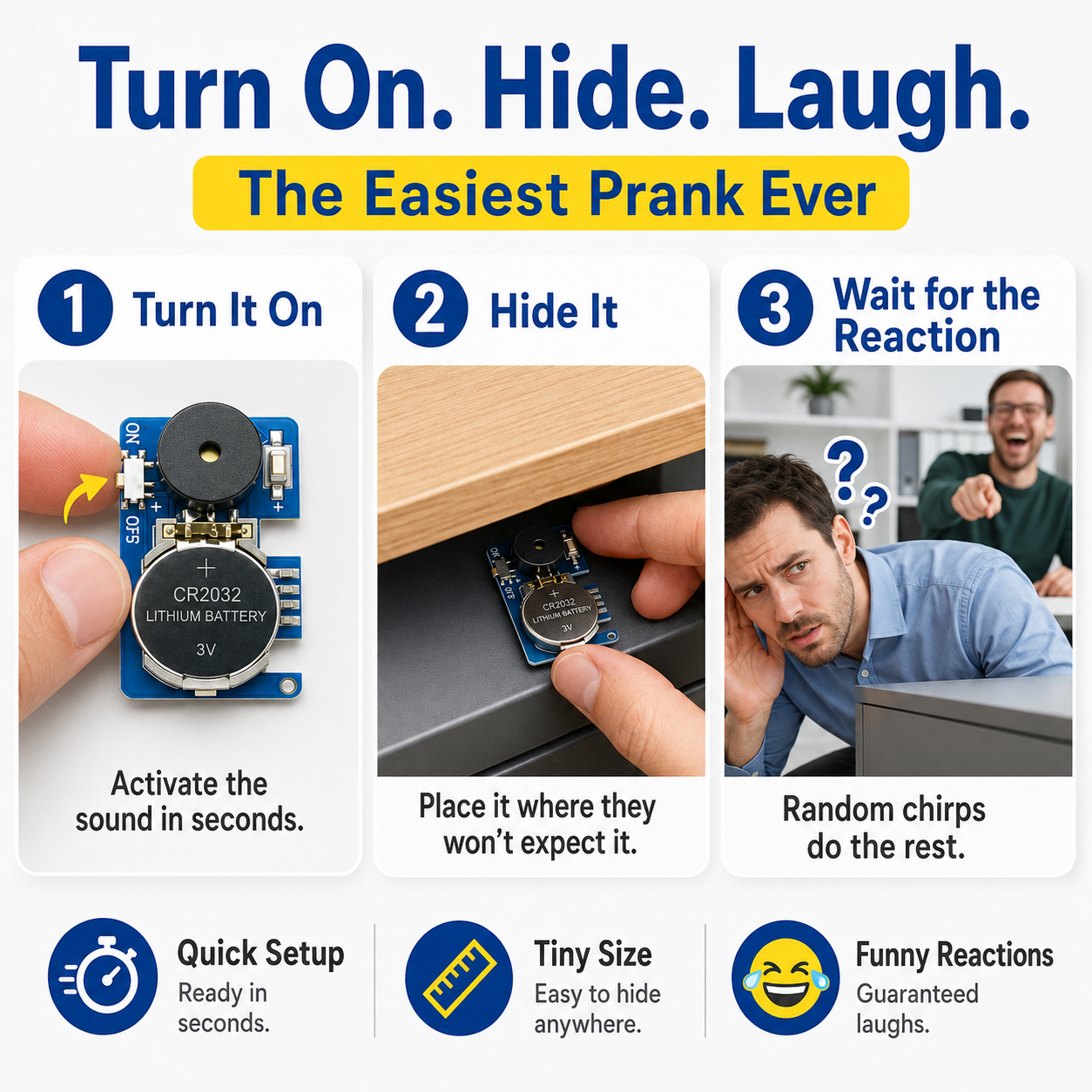 🔥Hot Save on the last day| They’ll Hear It But Never Find It – Hidden Cricket Prank Noisemaker