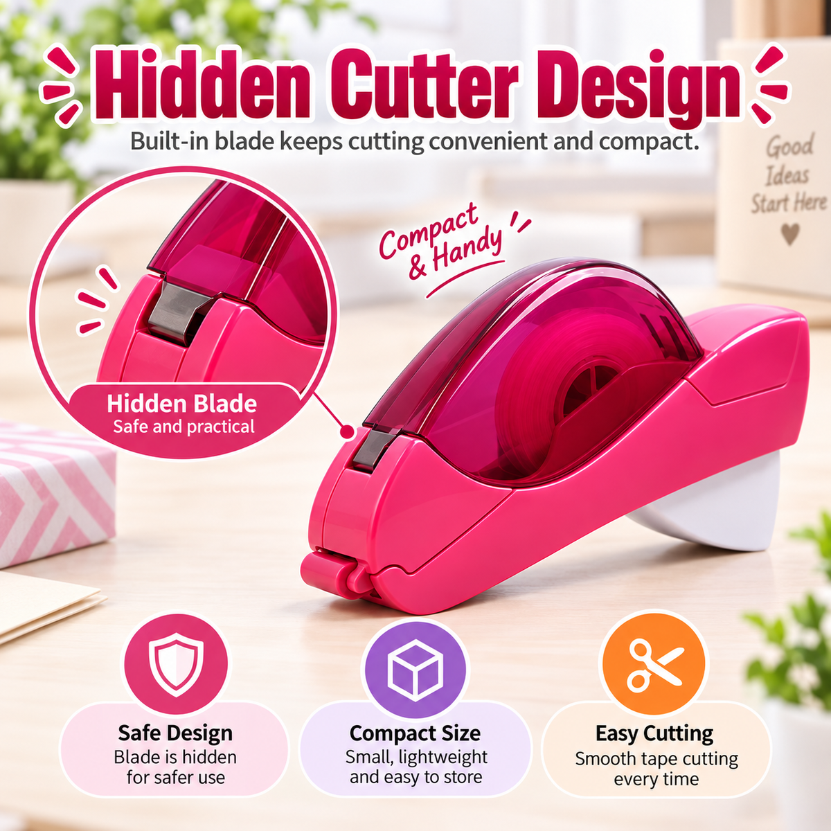 🔥 Hot Sale 49% OFF - One-Hand Auto-Cut Tape Dispenser