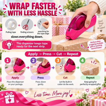 🔥 Hot Sale 49% OFF - One-Hand Auto-Cut Tape Dispenser