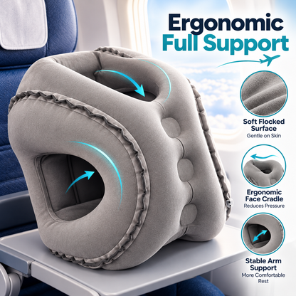 ✈️ Inflatable Airplane Sleep Pillow – Sleep Better on Every Flight😴