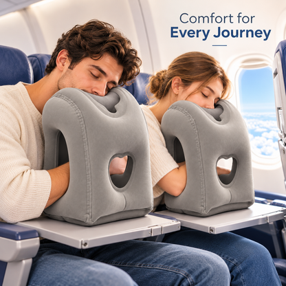 ✈️ Inflatable Airplane Sleep Pillow – Sleep Better on Every Flight😴