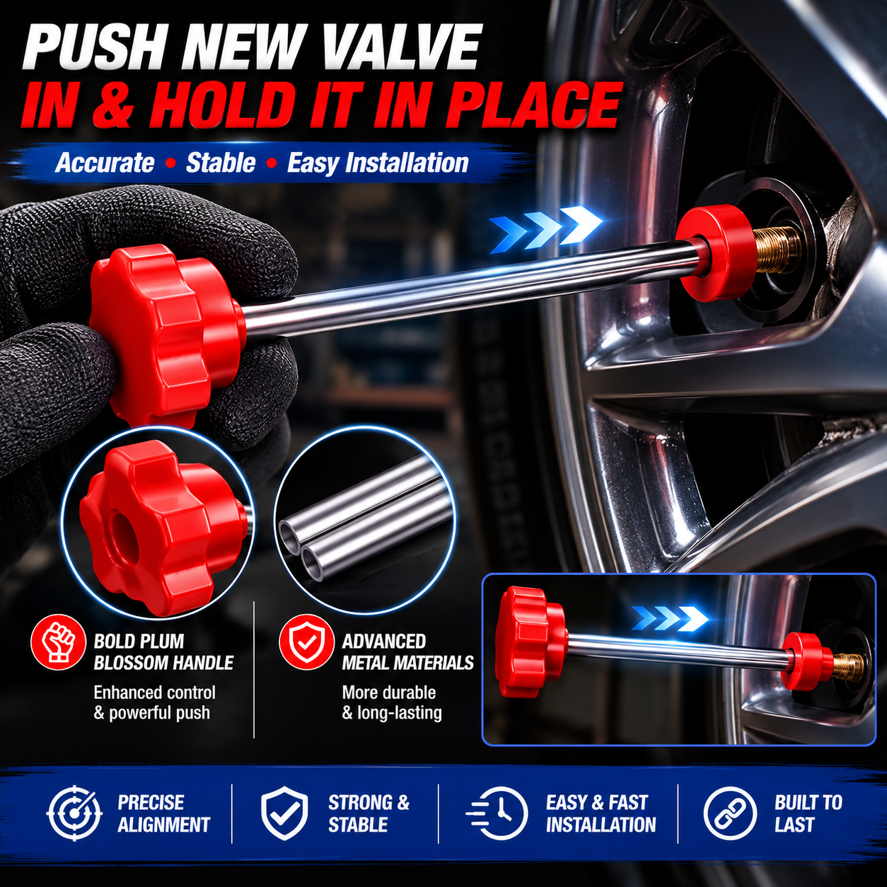 🚗14-Piece Set Quick Change Tire Valve Tool Kit