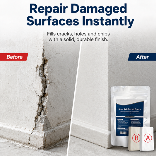 💥Hot Save 🏠Steel Reinforced Epoxy Repair Putty — Universal Glue for Metal, Wood, Plastic