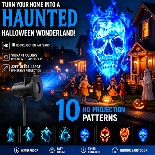 👻Halloween Skull Dynamic Light-Bring Your Halloween Decor to Life