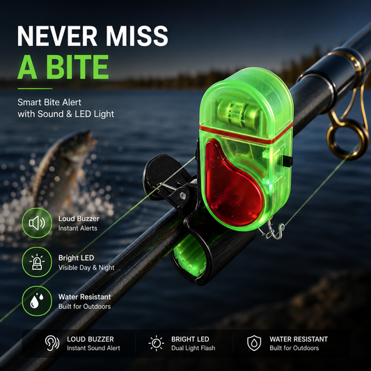 🎣Fishing Bite Alarm with Sound & LED Light