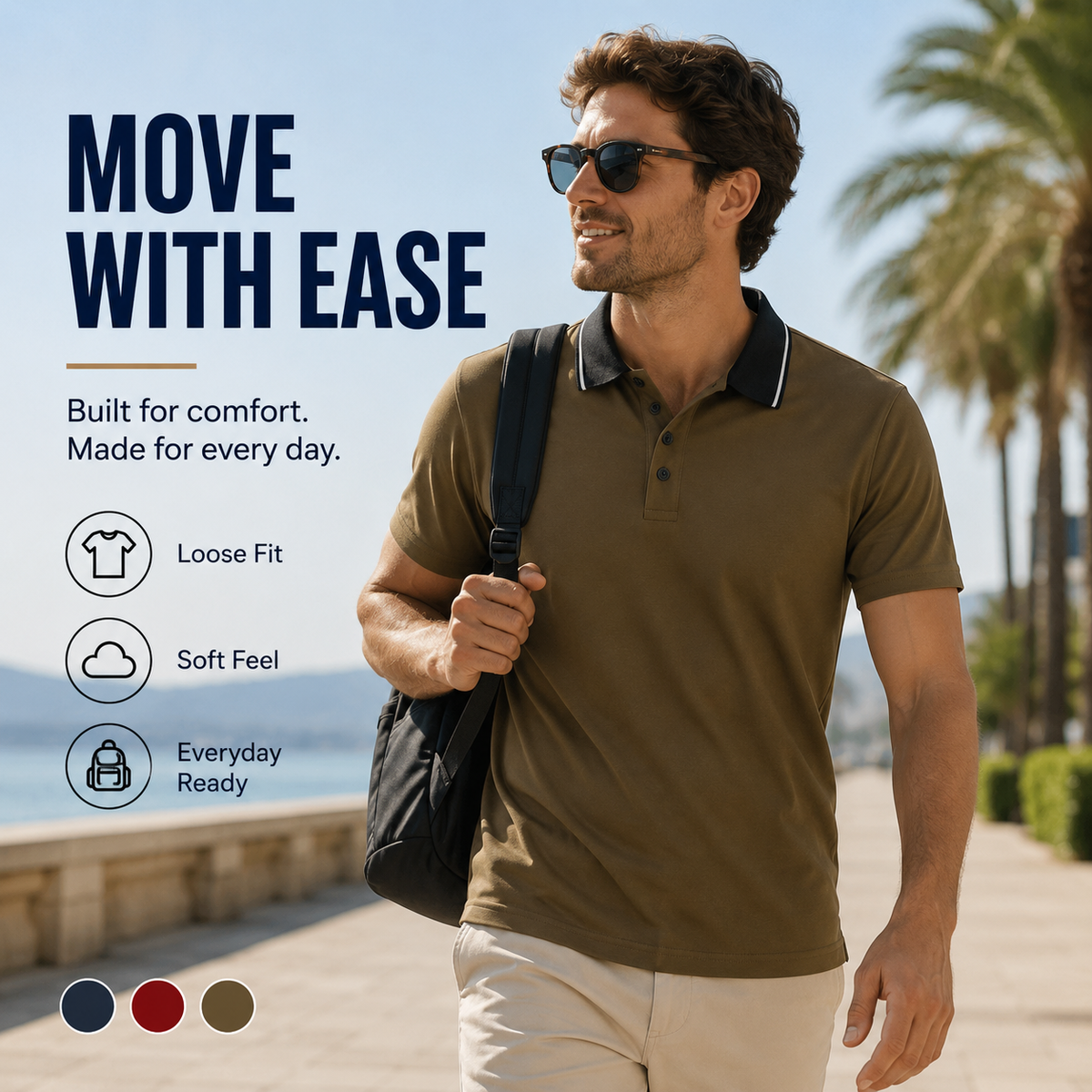 Limited Time Offer 49% OFF Today!-2-Pack Premium Men's Crocodile Polo Shirts