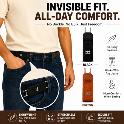 👖 Invisible Belt Alternative / Hook Pants Waistband Clip
