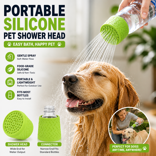 Portable Silicone Pet Shower Head Set (3 PCS)