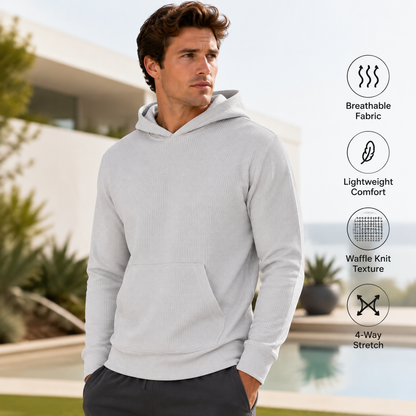 Men's Multi Pack Waffle Knit Pullover Hoodie