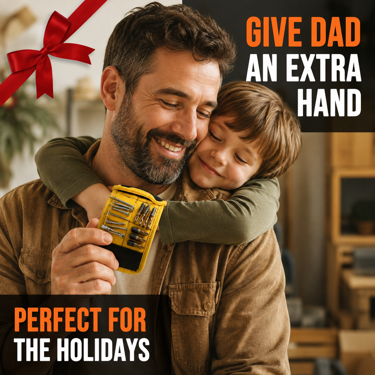 Magnetic Wristband Glove - Holds Tools Screws Nai