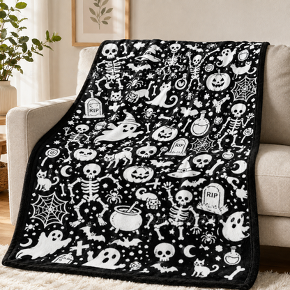 ✨Halloween Pattern Coloring Blanket🎃