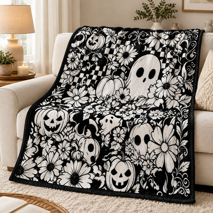✨Halloween Pattern Coloring Blanket🎃