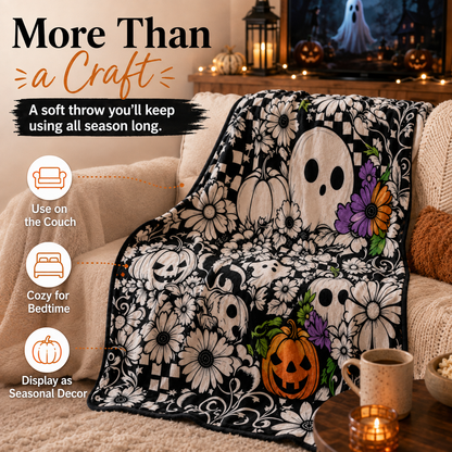 ✨Halloween Pattern Coloring Blanket🎃