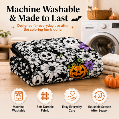 ✨Halloween Pattern Coloring Blanket🎃