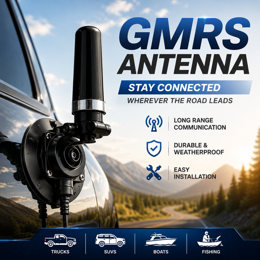 Off-Road GMRS Antenna Mount – Heavy-Duty Vehicle Antenna Bracket for Trucks, SUVs & Outdoor Adventures