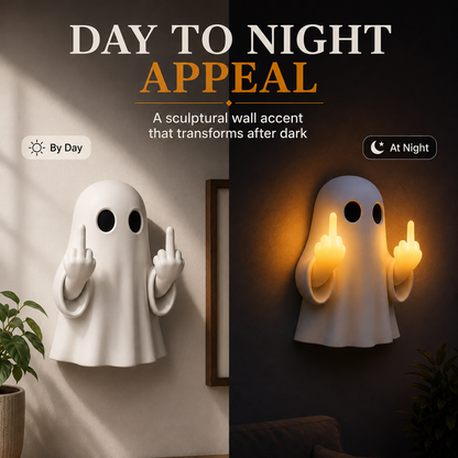✨Halloween Ghost Middle Finger Glow Night Light👻