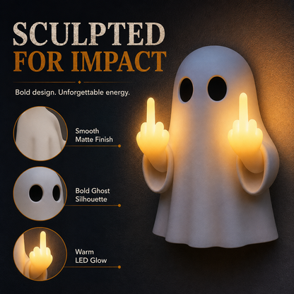 ✨Halloween Ghost Middle Finger Glow Night Light👻