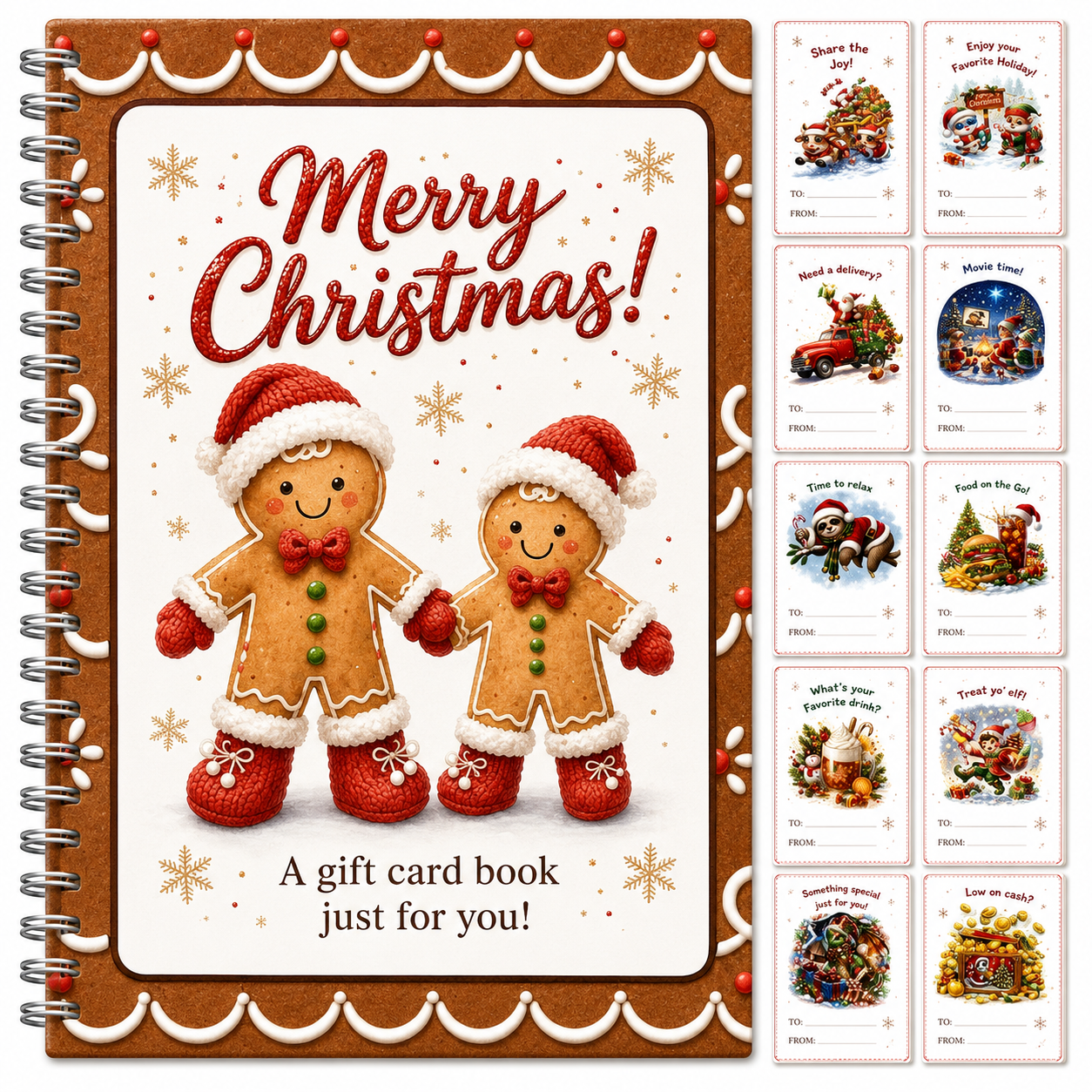 🔥 LIMITED-TIME 50% OFF — Holographic Christmas Gift Card Booklet