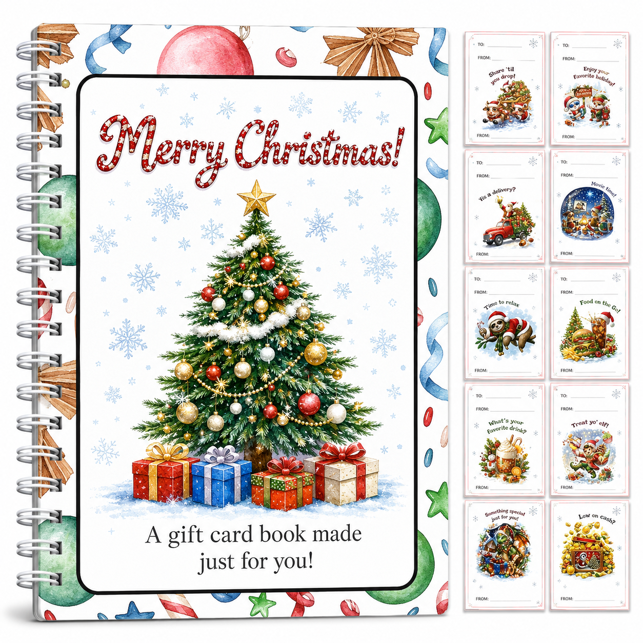 🔥 LIMITED-TIME 50% OFF — Holographic Christmas Gift Card Booklet