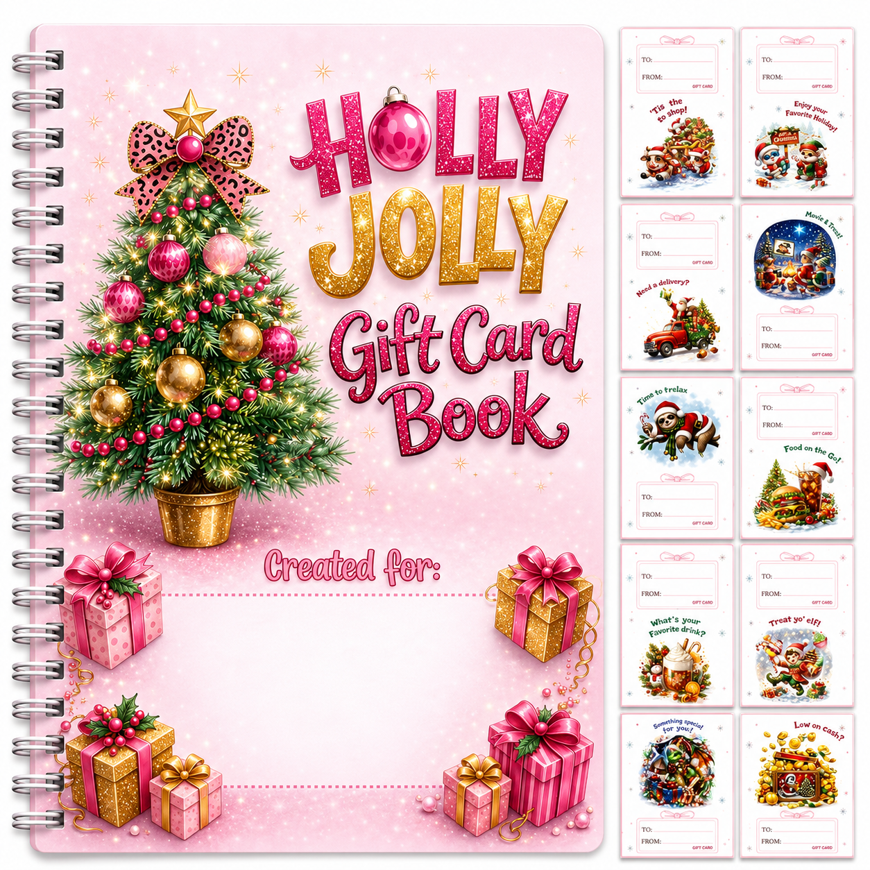 🔥 LIMITED-TIME 50% OFF — Holographic Christmas Gift Card Booklet
