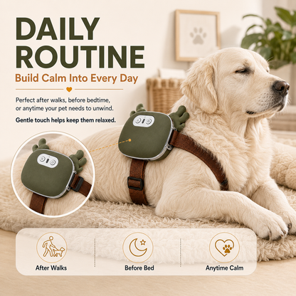 🐶🤍Rechargeable Massage Belt For Pets & People – 3-Level Soothing Comfort