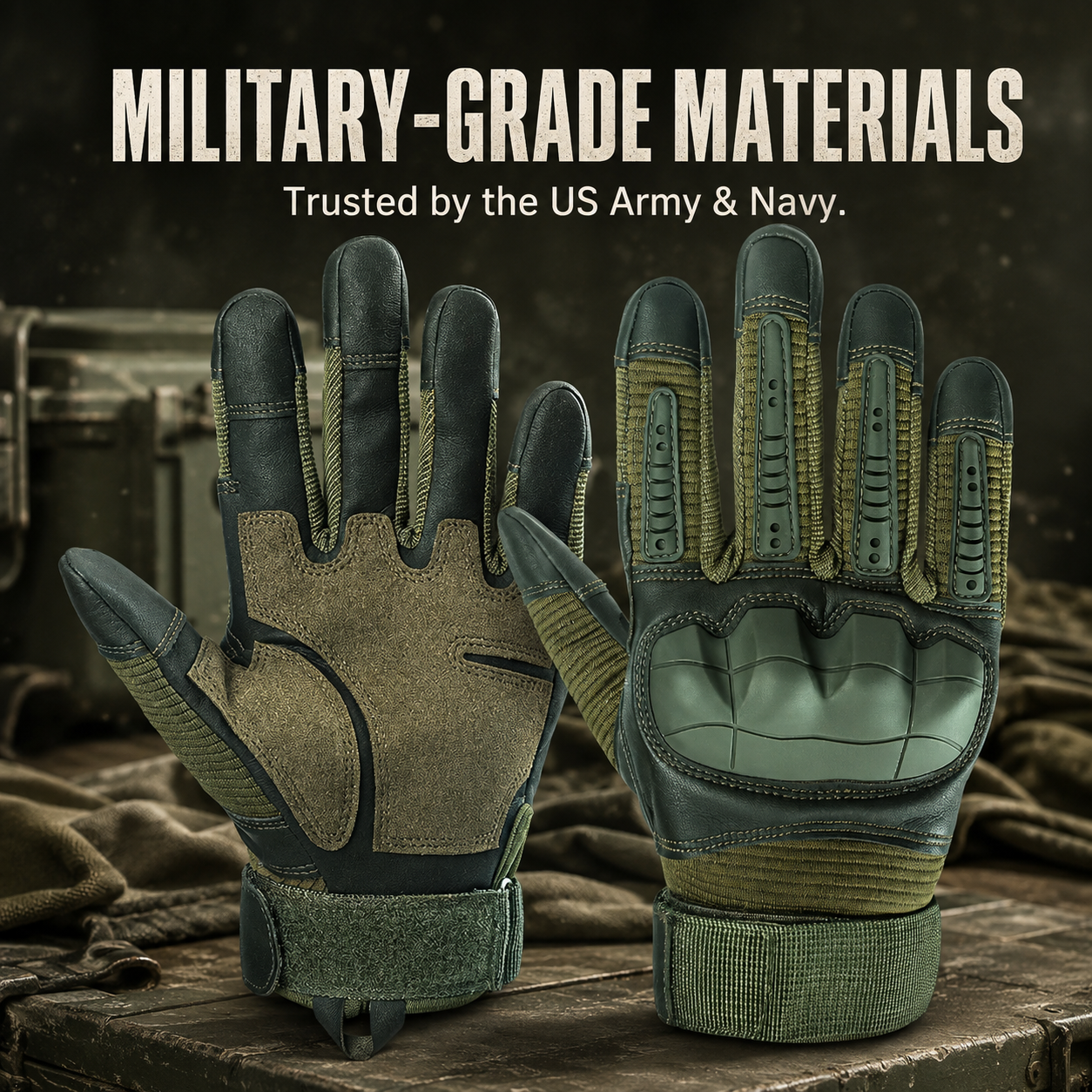 Heavy-Duty Tactical Gloves | Anti-Cut & Impact-Resistant Gear 🛠️⚡