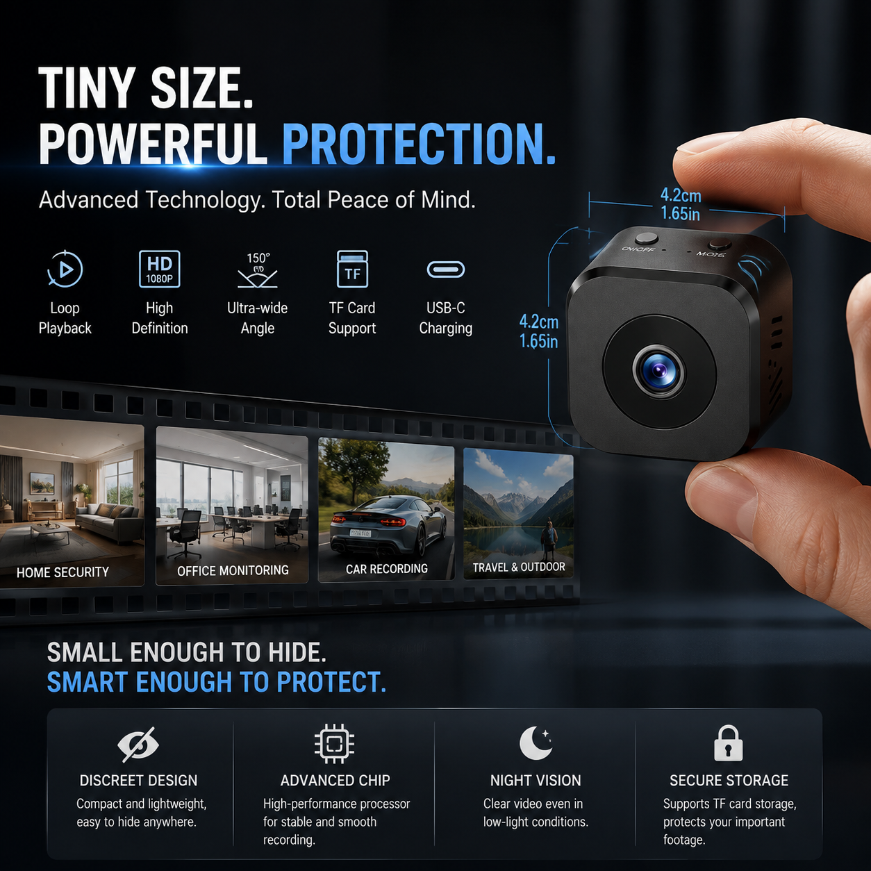 1080P Wi-Fi Surveillance Camera with Night Vision