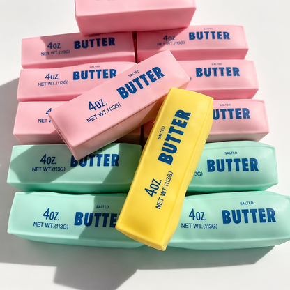 🧈 Crunchy Butter Bar Squishy Toy – Satisfying Squeeze Sensory Fidget Toy for Stress Relief, Relaxation & Fun 🎧