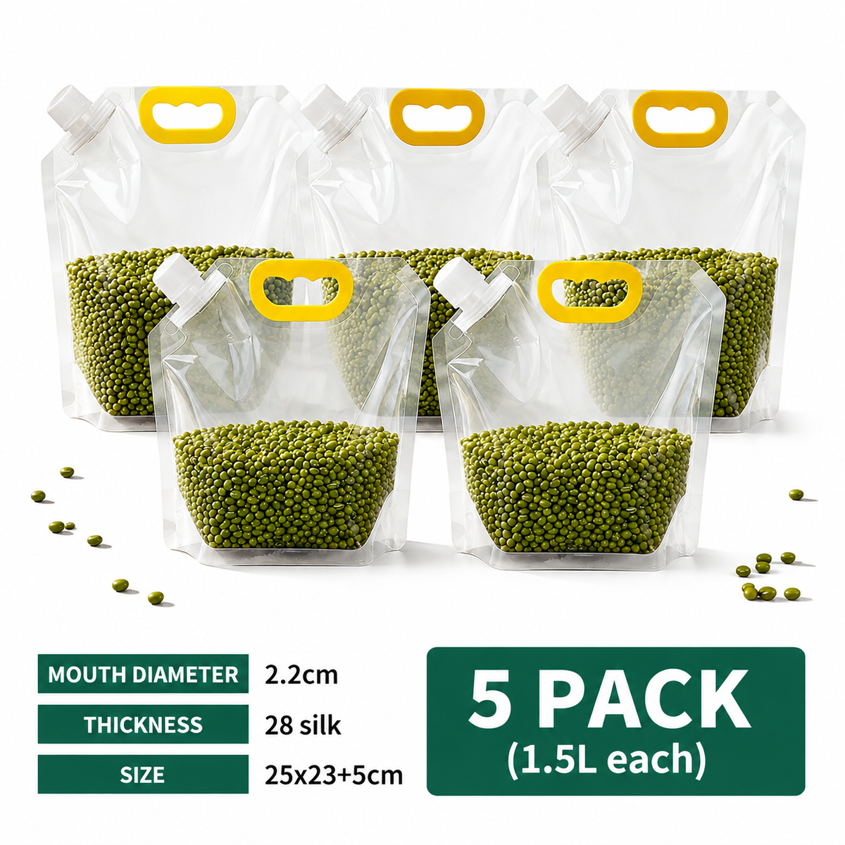 🌾 Airtight Grain Storage Bags with Handle