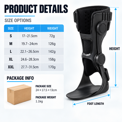 🦶 Toe Lift Foot Support Brace – Ankle Stabilizer for Drop Foot, Walking Assist & Daily Mobility ✨