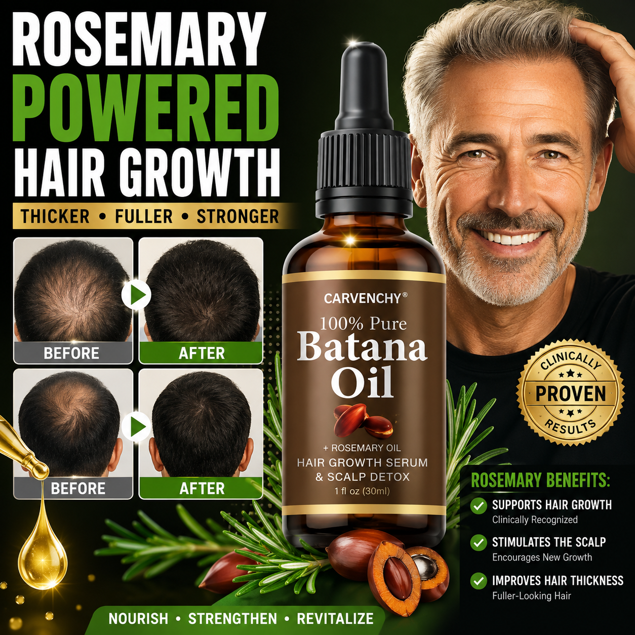 Organic Batana Oil with Rosemary