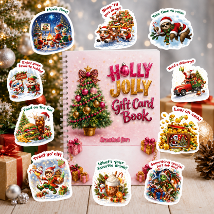 🔥 LIMITED-TIME 50% OFF — Holographic Christmas Gift Card Booklet