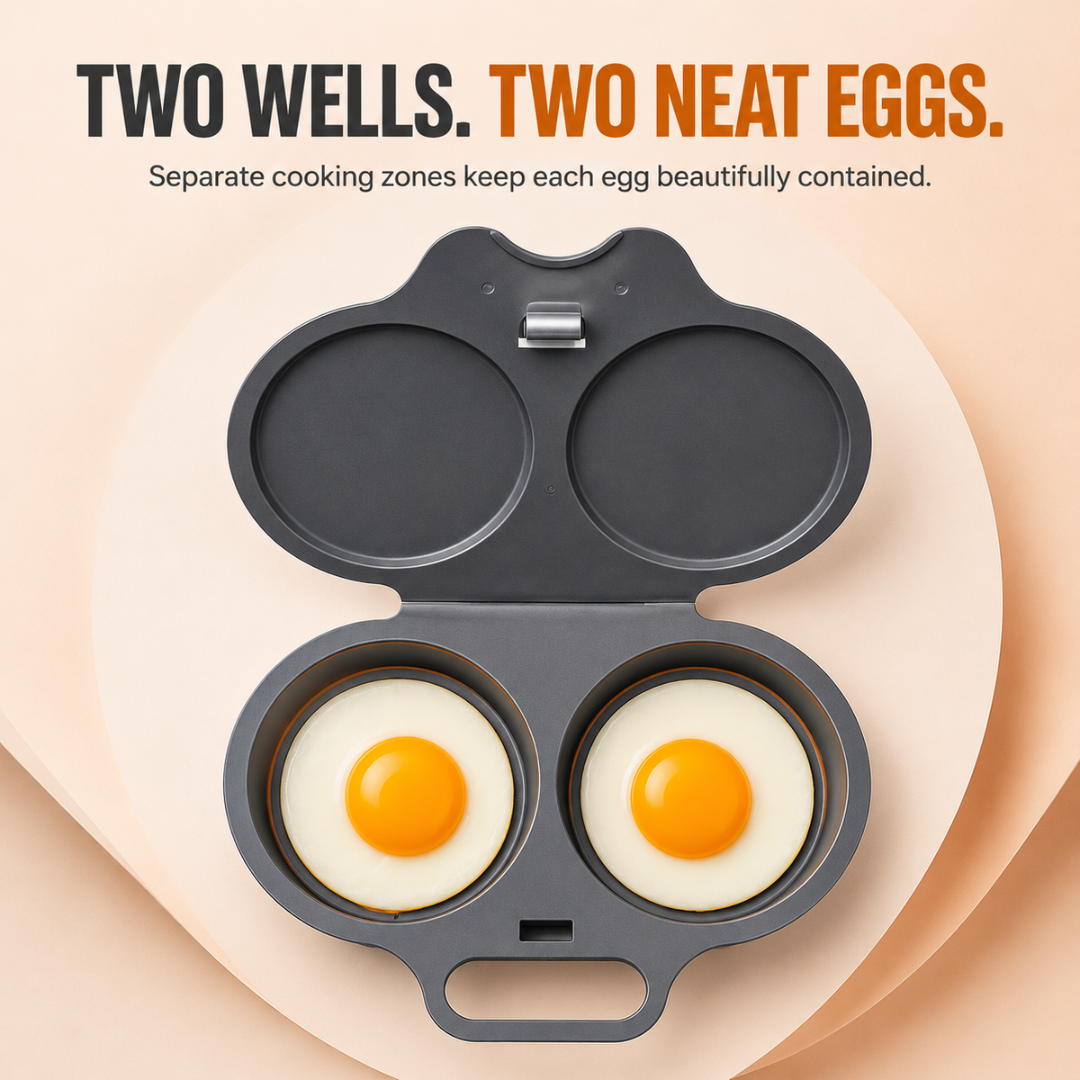 Dual cavity egg poacher design