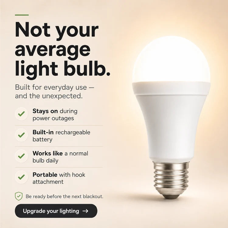 Rechargeable Emergency LED Light Bulbs