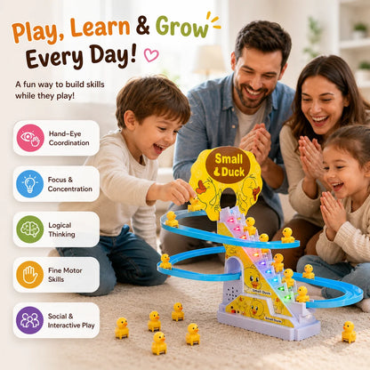 Small Ducks Climbing Toys - Electric Llittle Duck Climbing Stairs Toy